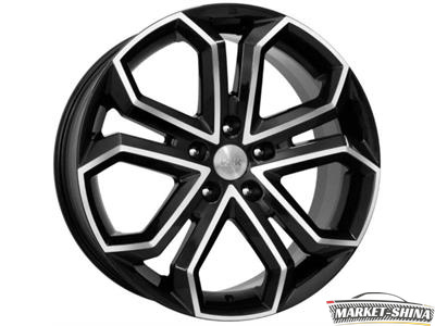 K&K Пандора 8.5 x 19 5*114.3 Et:35 Dia:66.1 алмаз-чёрный